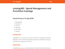 Tablet Screenshot of catalog360.com
